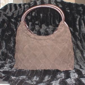 New Giorgio Armani suede handbag